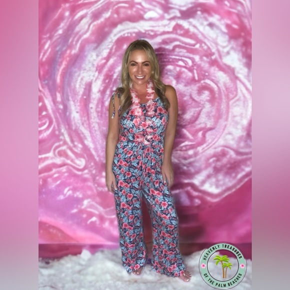 Pete & Lucy Tropical Paradise Mom Jumpsuit - Picture 2 of 5